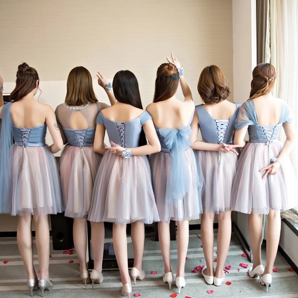 NEW Purple Blue Floral Formal Dress - Picture 5 of 5